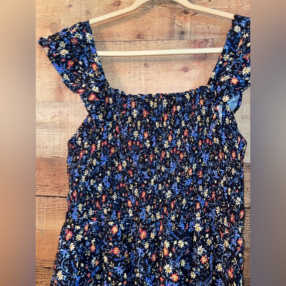 Time And Tru Women's Smocked Eyelet Dress - Picture 4 of 6